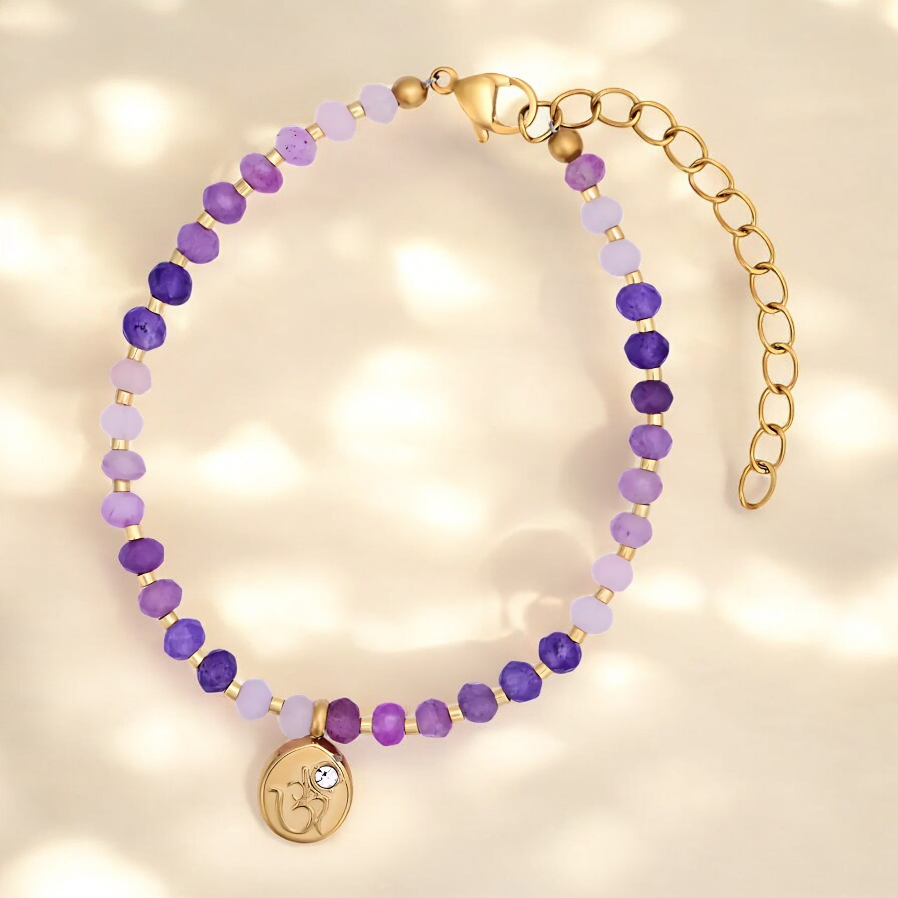 Lavendel Bliss Jade Armband