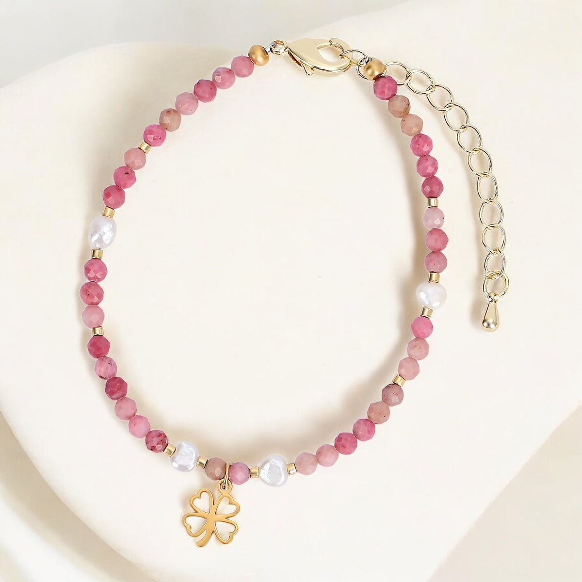 Roze Geluksarmband