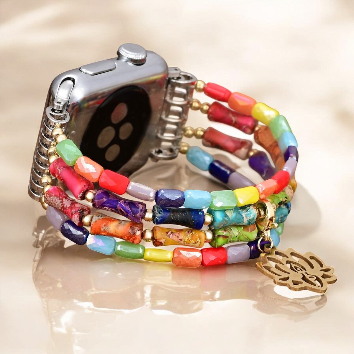 Lotus Chakra Stretch Apple Watch-band