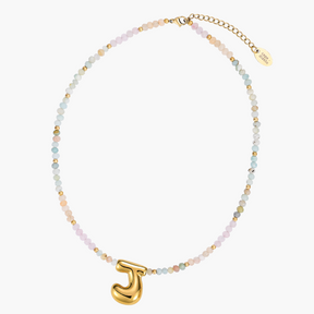 Pastel Bubble Initial Ketting