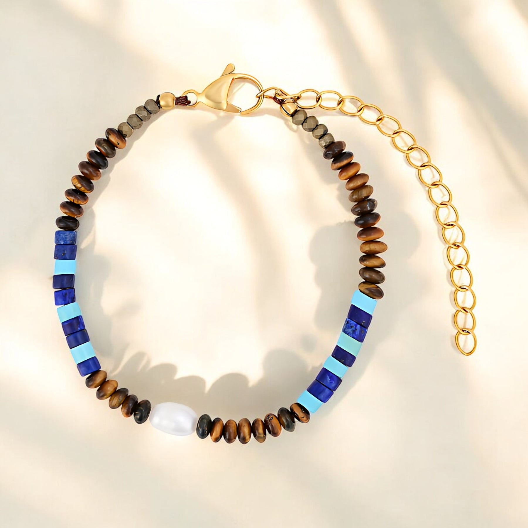 Heren Kobalt Aarde Armband