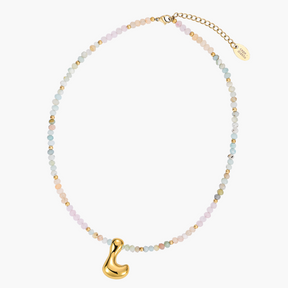 Pastel Bubble Initial Ketting