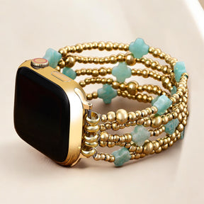 Serene Blue Cross Stretch Apple Watch Band
