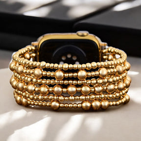 Gouden Demure Stretch Apple Watch -band