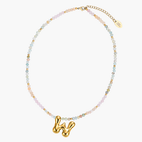 Pastel Bubble Initial Ketting