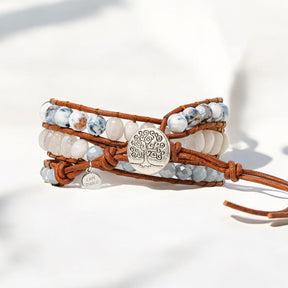 Witte Harmony Artisan Wikkelarmband