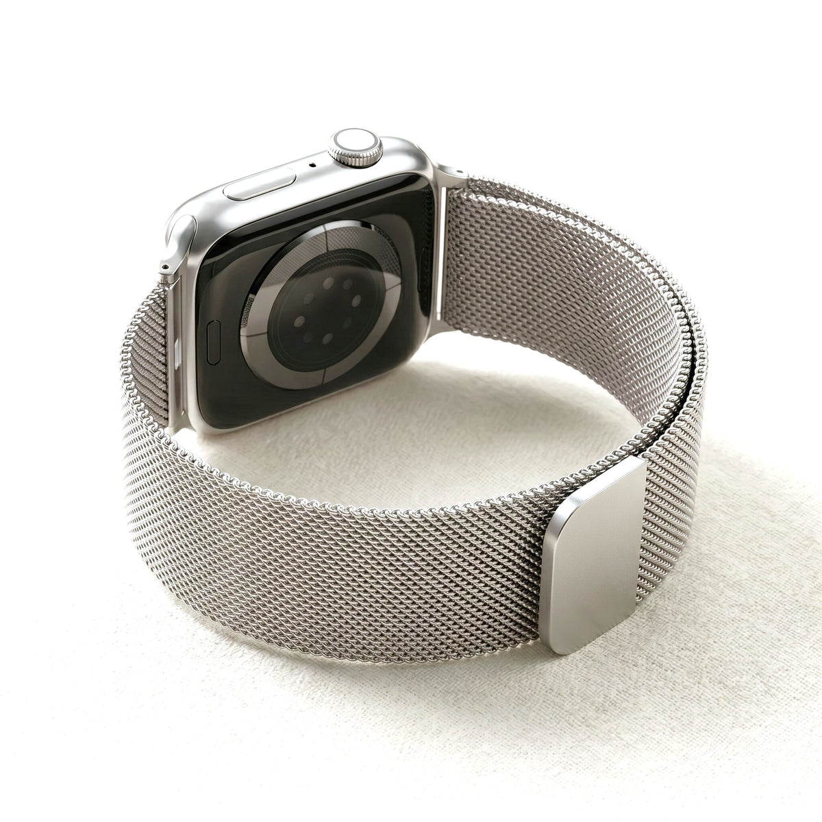 Platina stalen luxe Apple Watch bandje
