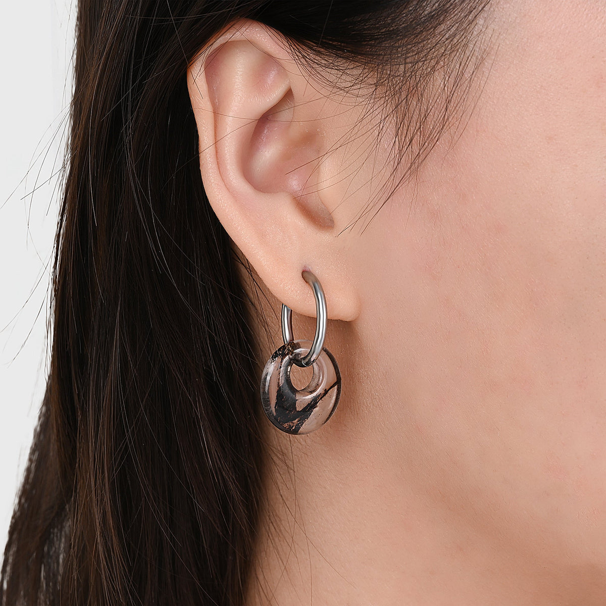 Eclipse Kwarts Oorbellen