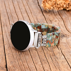 Earth Tibetaanse Jaspis Stretch Apple Watch Band