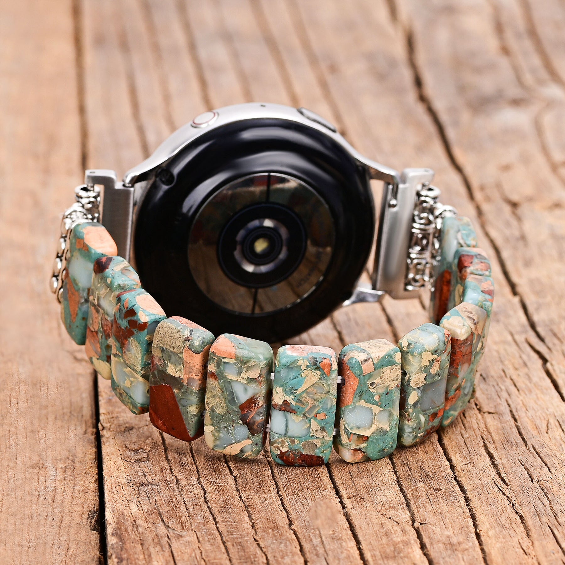 Earth Tibetaanse Jaspis Stretch Apple Watch Band