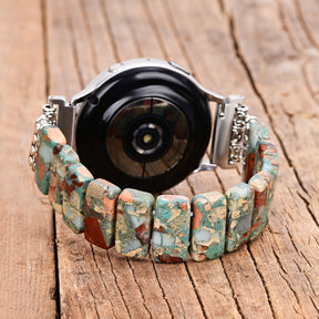 Earth Tibetaanse Jaspis Stretch Apple Watch Band