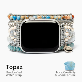Healing Topaz Apple Watch-bandje