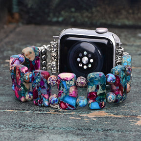 Hemelse Glans Stretch Apple Watch Bandje