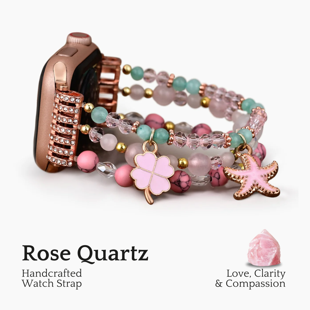 Roze zand stretch Apple Watch -bandje