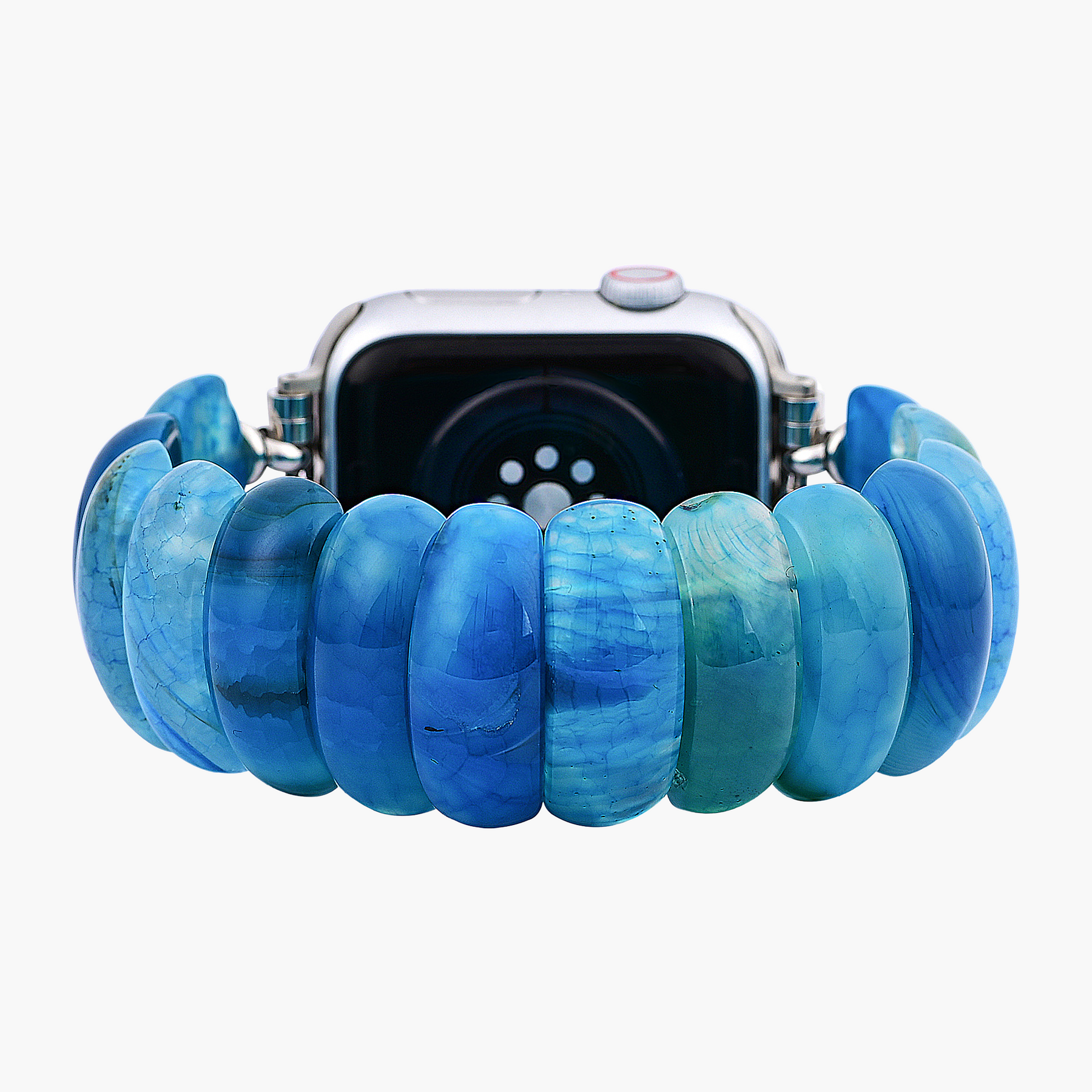 Ocean Essence Agate Stretch Apple Watch Band