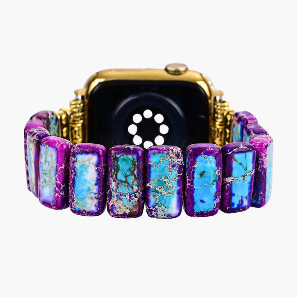 Majestueuze Tibetaanse Jaspis Stretch Apple Watch Band