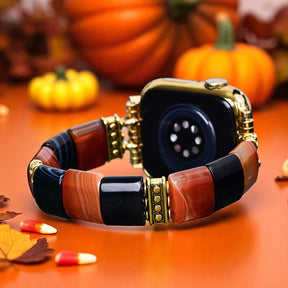 Haunted Stripes Halloween Apple Watch Bandje