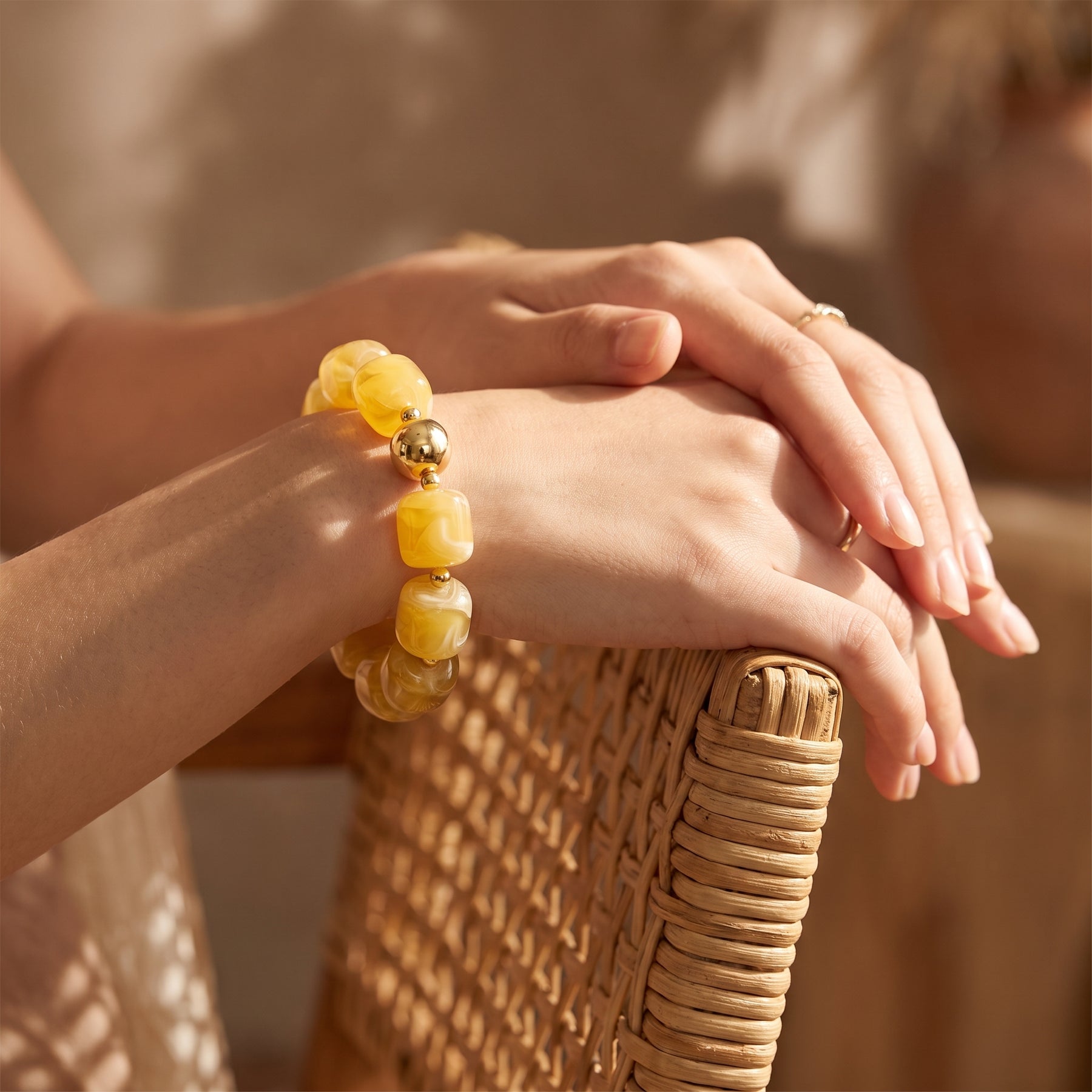 Chunky armband Sunlit Honey