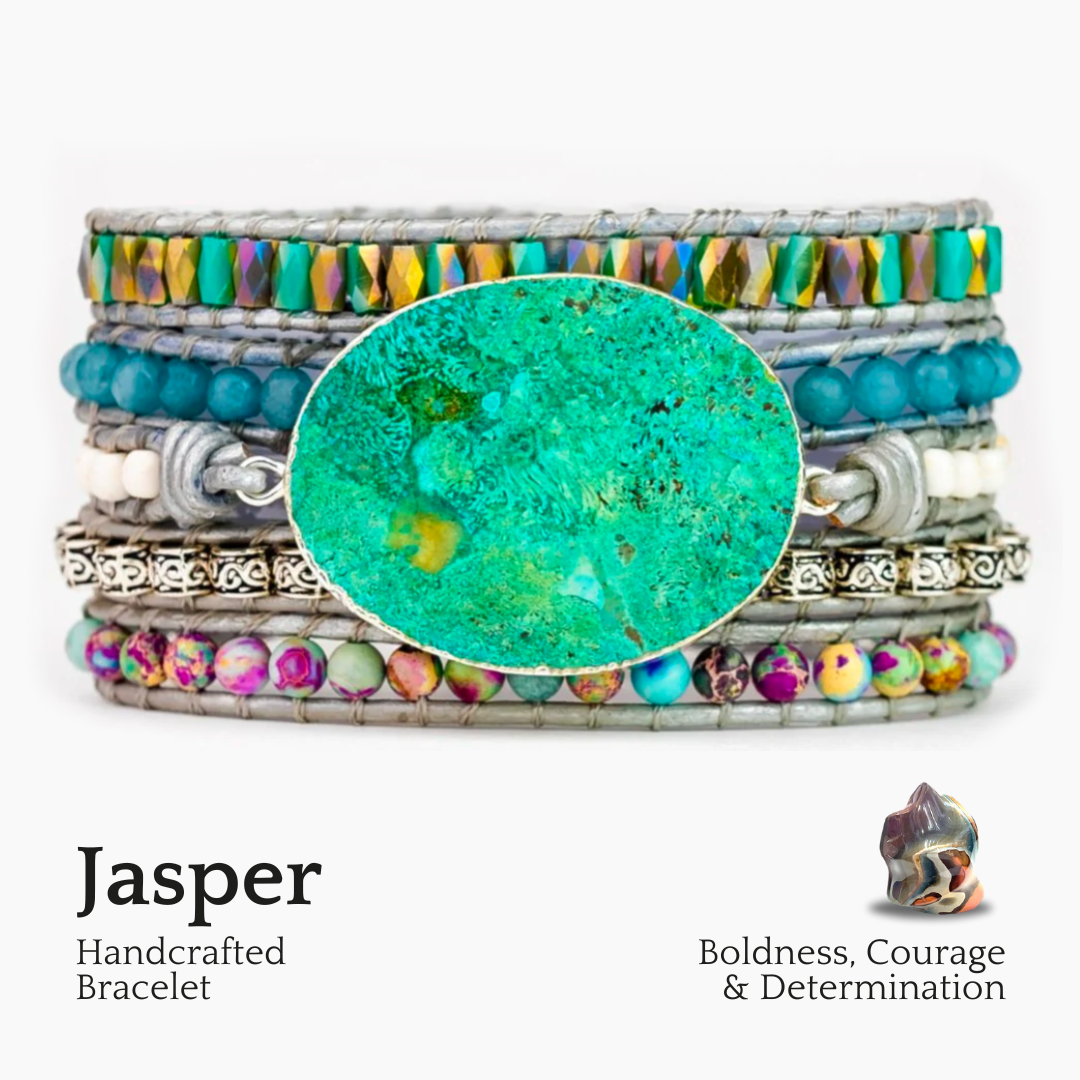 Ocean Jasper Beschermende Wikkelarmband