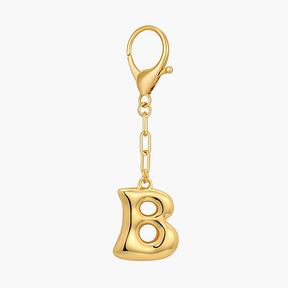 Bubbelletter Initiaal Sleutelhanger & Tasbedel