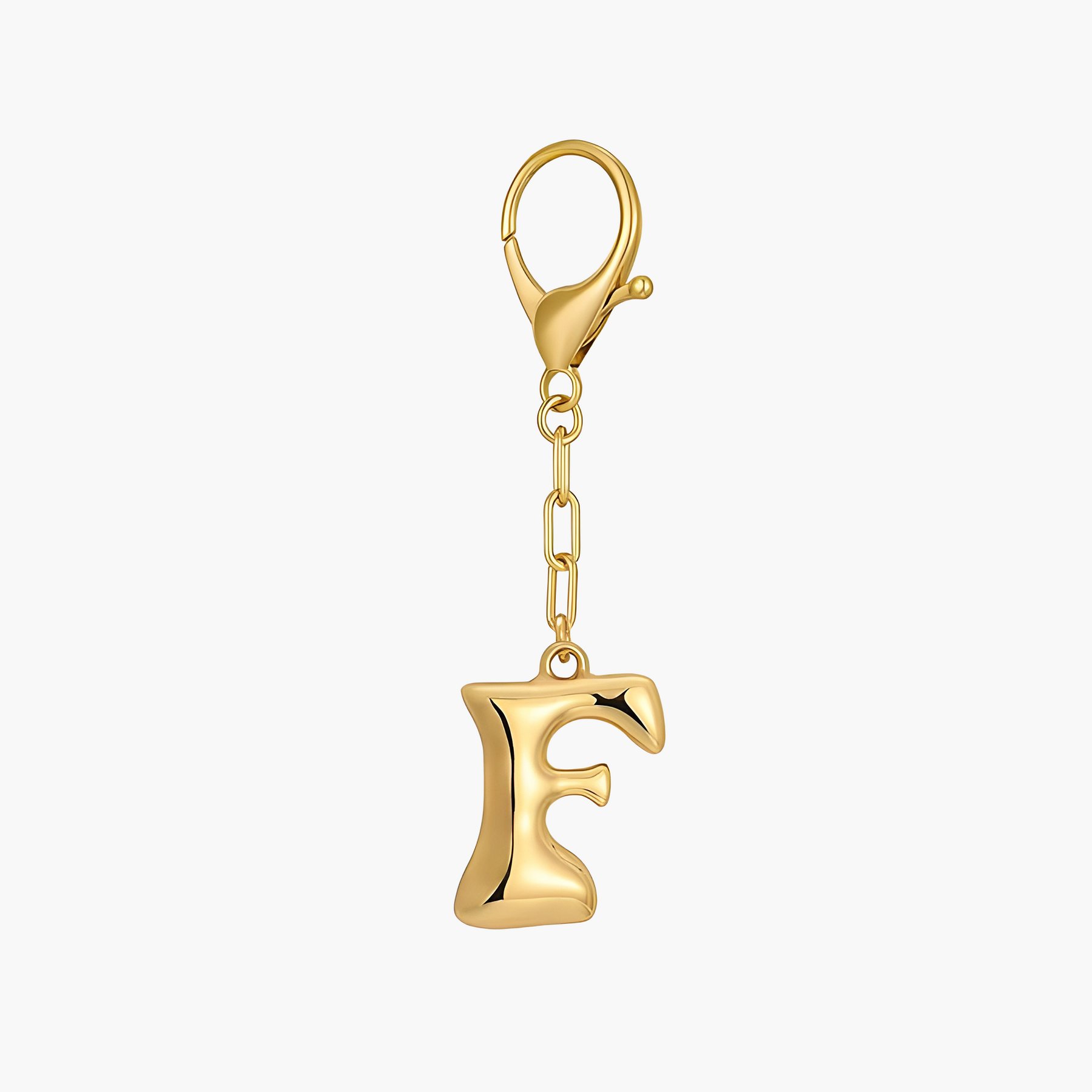 Bubbelletter Initiaal Sleutelhanger & Tasbedel
