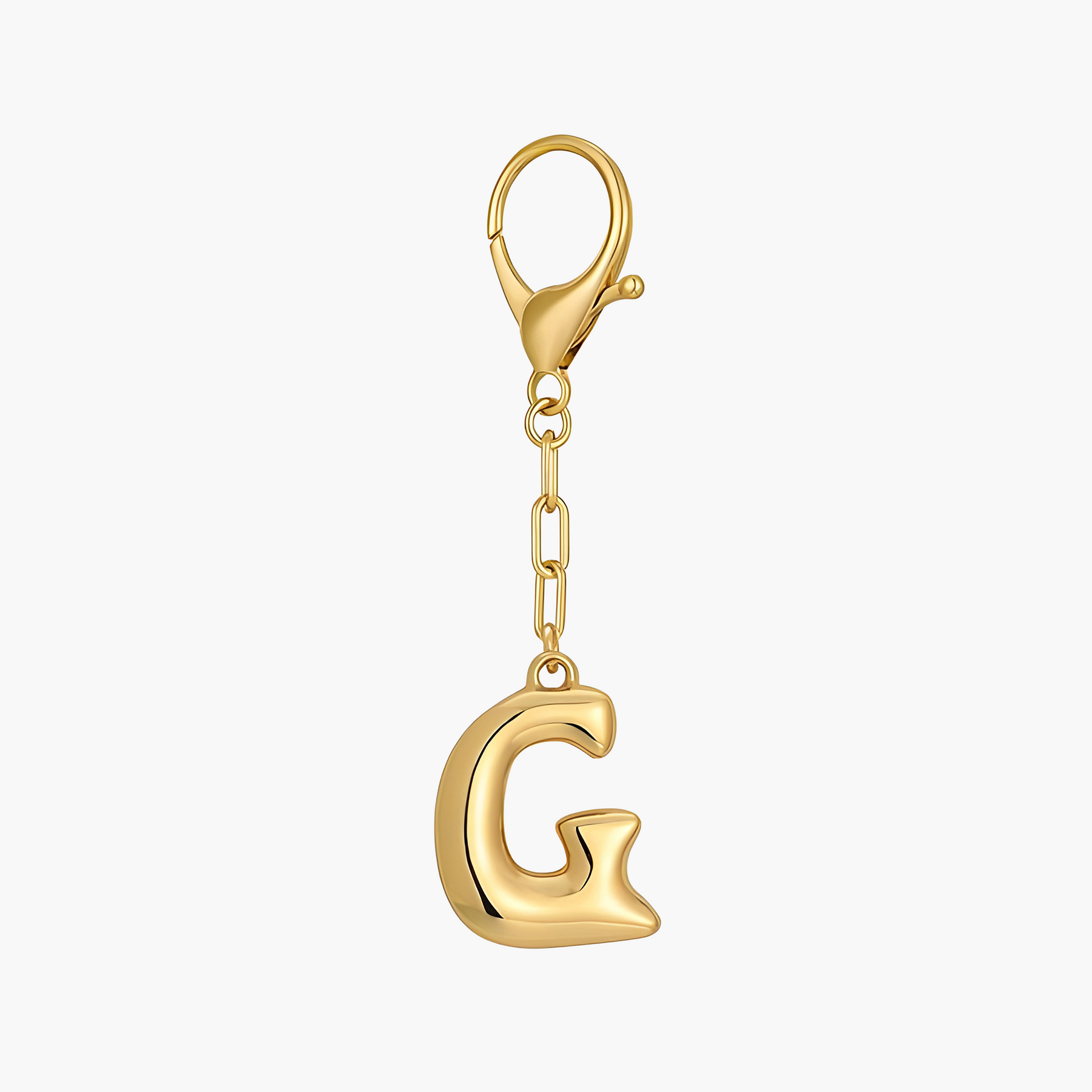 Bubbelletter Initiaal Sleutelhanger & Tasbedel