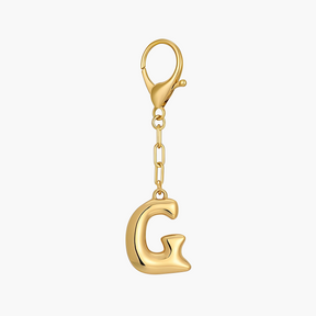 Bubbelletter Initiaal Sleutelhanger & Tasbedel