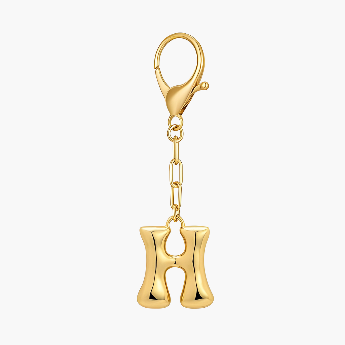 Bubbelletter Initiaal Sleutelhanger & Tasbedel