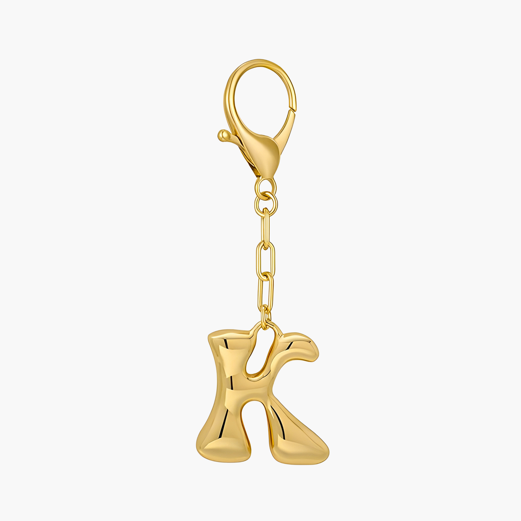 Bubbelletter Initiaal Sleutelhanger & Tasbedel