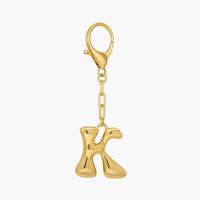 Bubbelletter Initiaal Sleutelhanger & Tasbedel