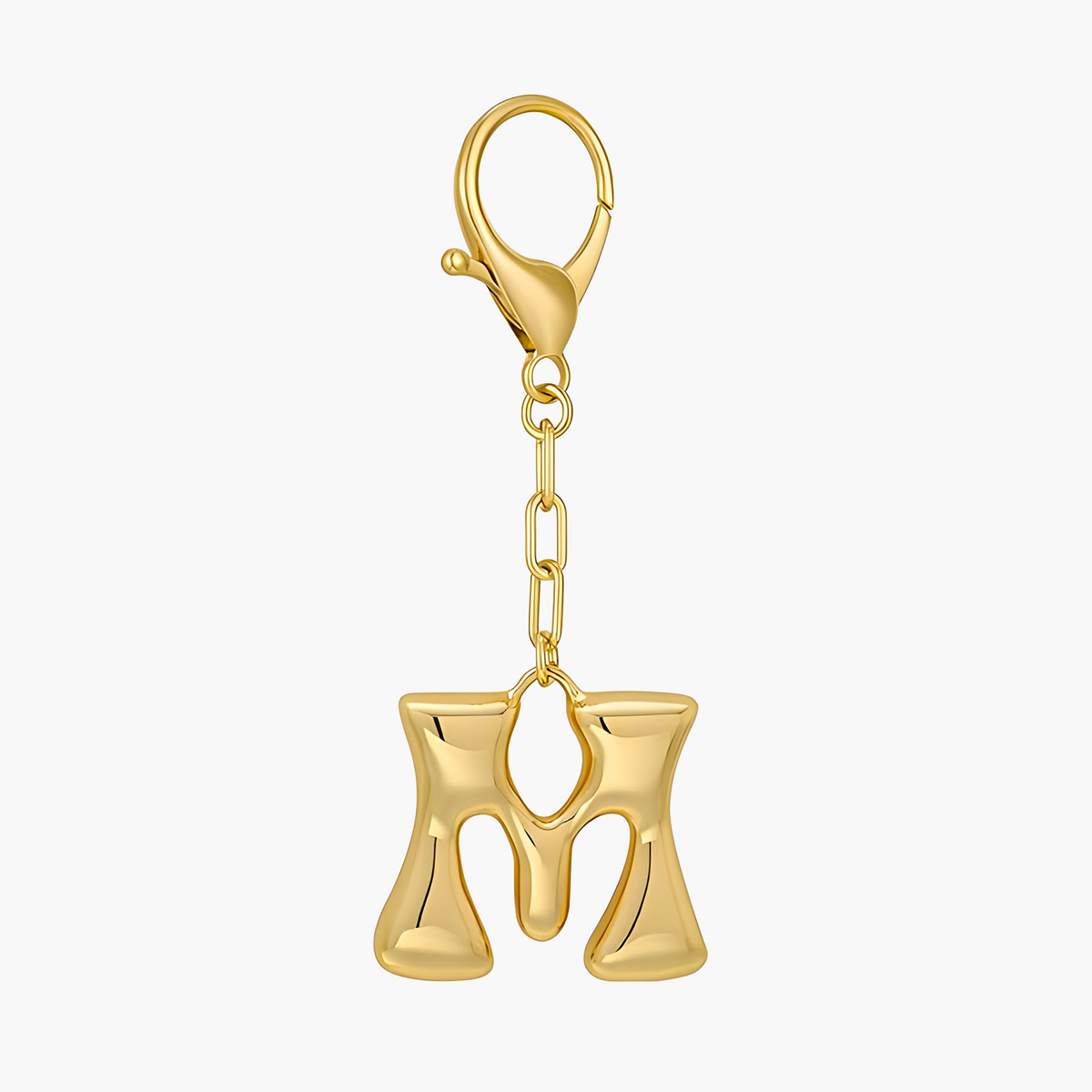 Bubbelletter Initiaal Sleutelhanger & Tasbedel