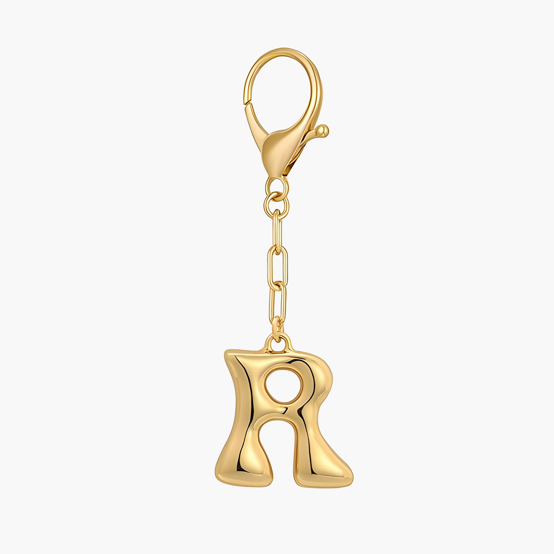 Bubbelletter Initiaal Sleutelhanger & Tasbedel
