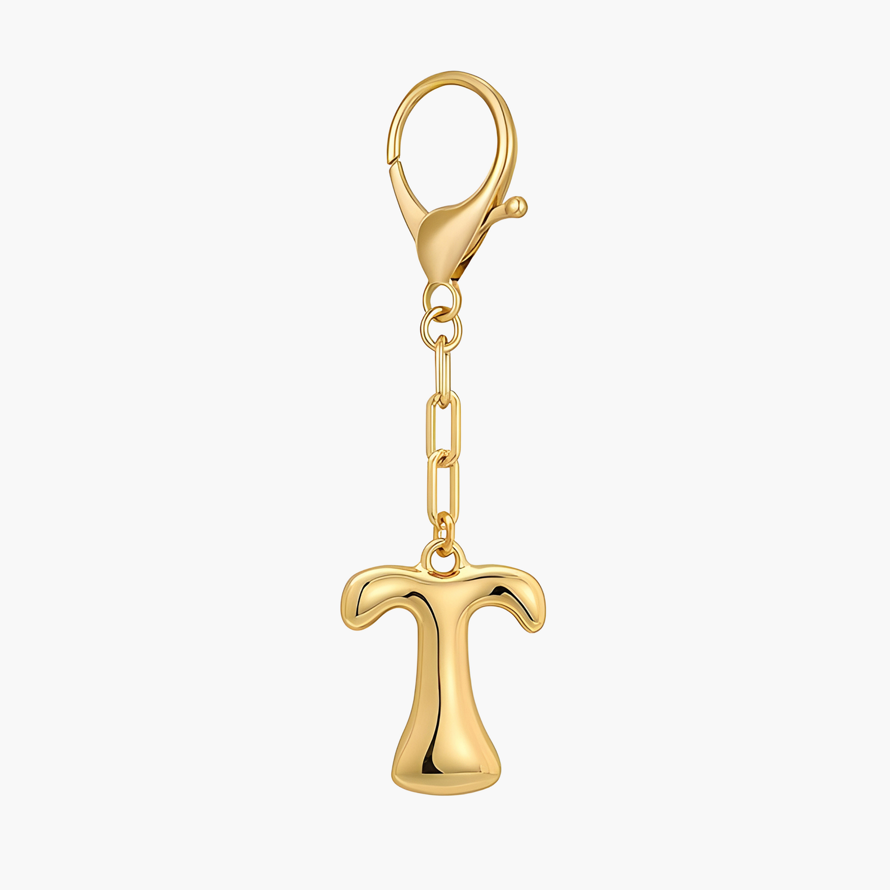 Bubbelletter Initiaal Sleutelhanger & Tasbedel