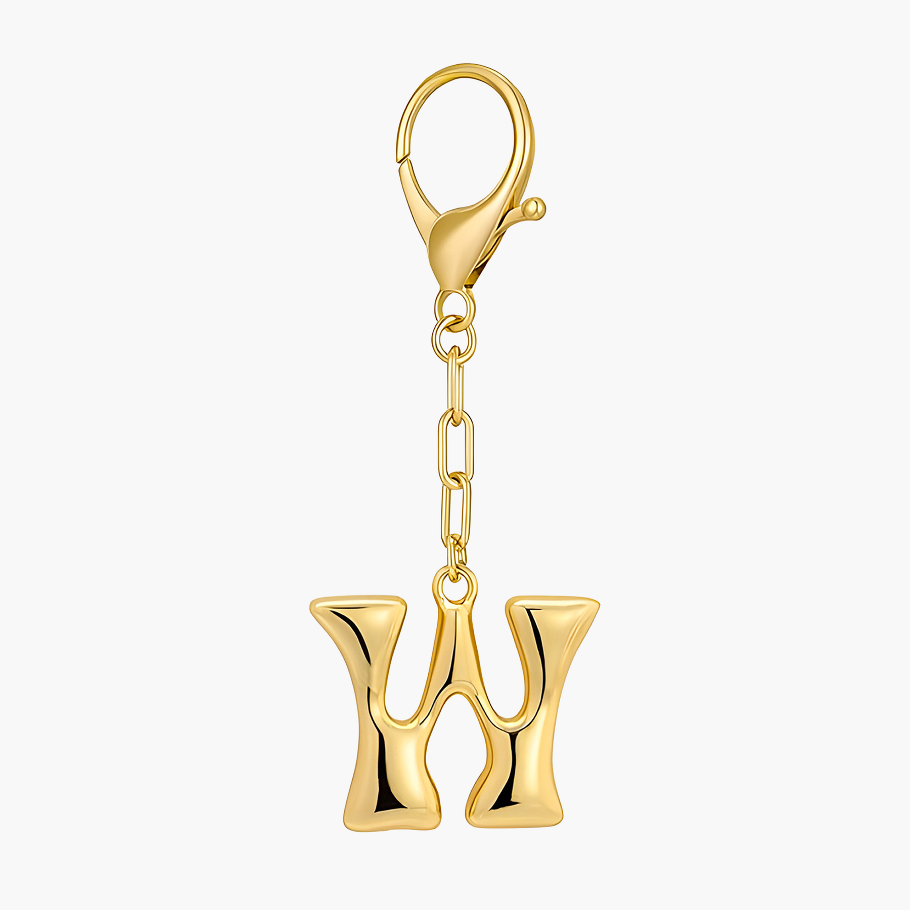Bubbelletter Initiaal Sleutelhanger & Tasbedel