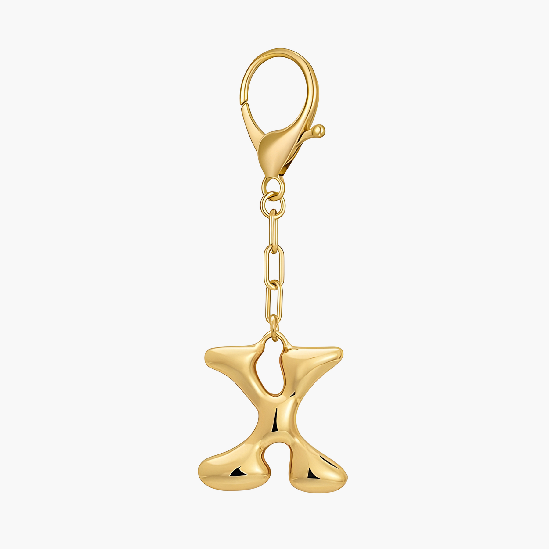 Bubbelletter Initiaal Sleutelhanger & Tasbedel