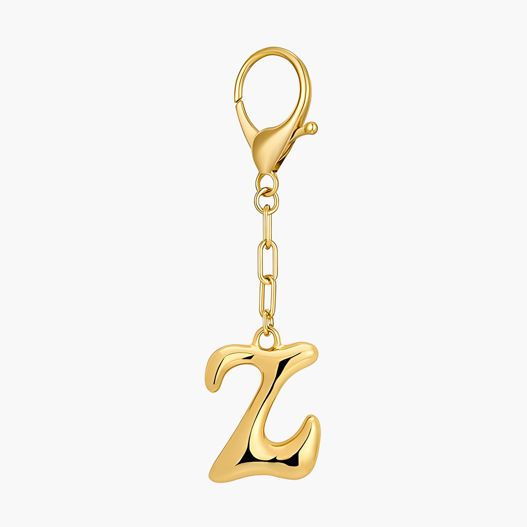 Bubbelletter Initiaal Sleutelhanger & Tasbedel