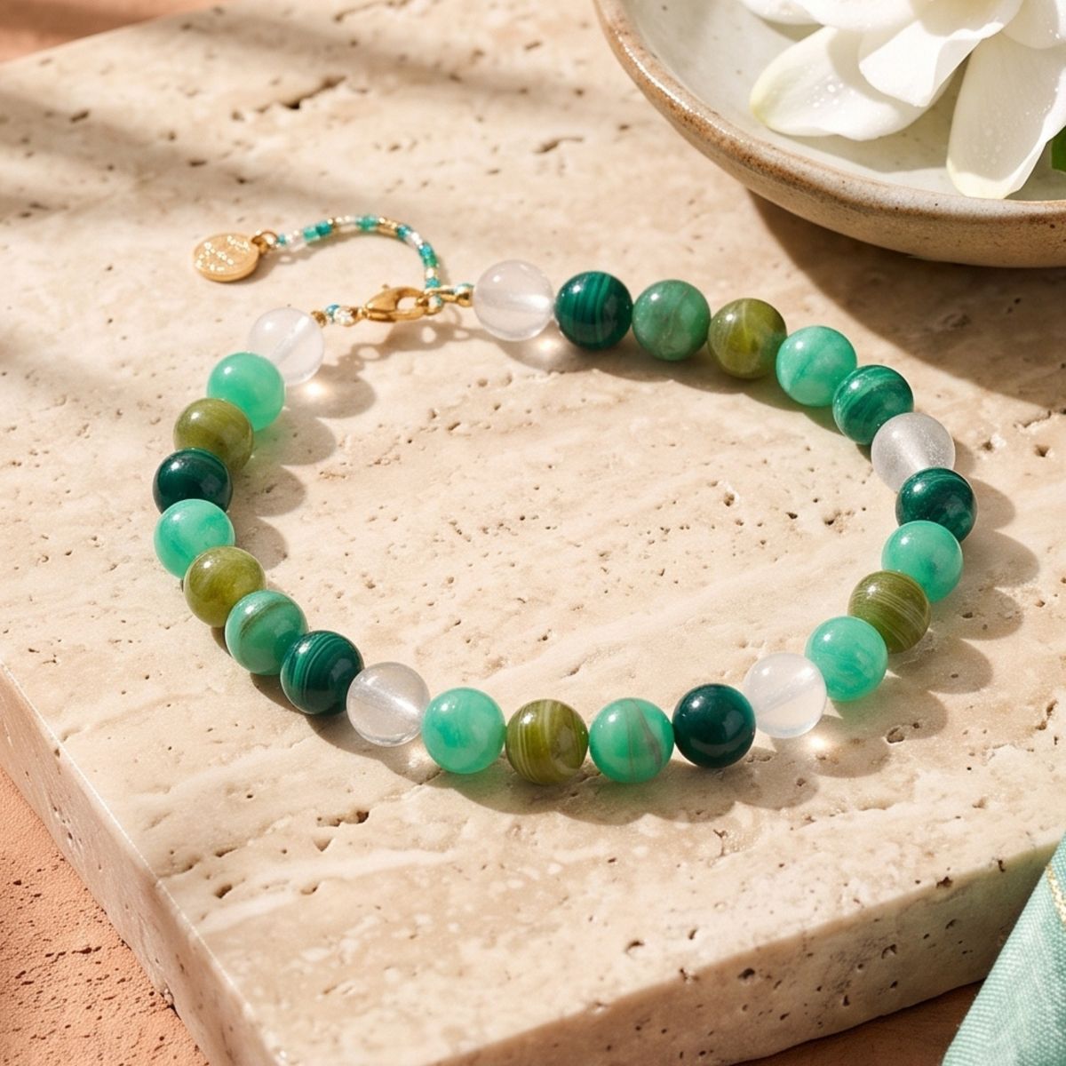 Chunky turquoise kralenketting