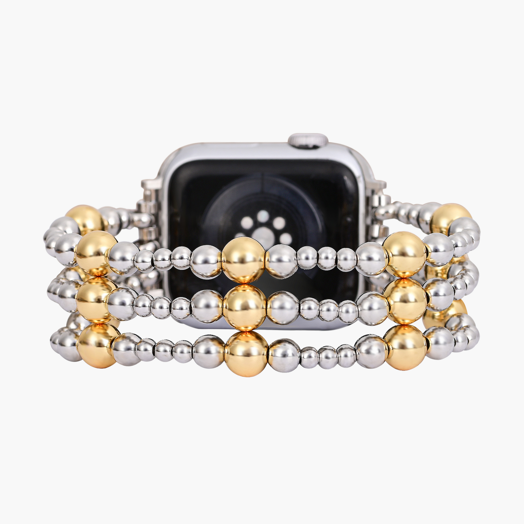 Zilveren Ember Stretch Apple Watch-band
