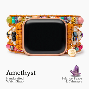 Healing Amethyst Protection Apple Watch-bandje