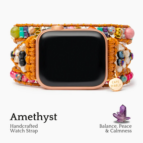 Genezende Amethistbescherming Apple Watch -bandje