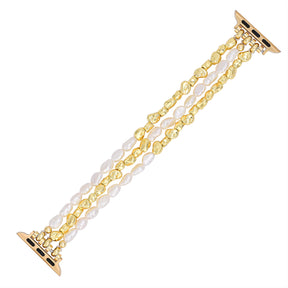 Gouden Parel Stretch Apple Watch Bandje