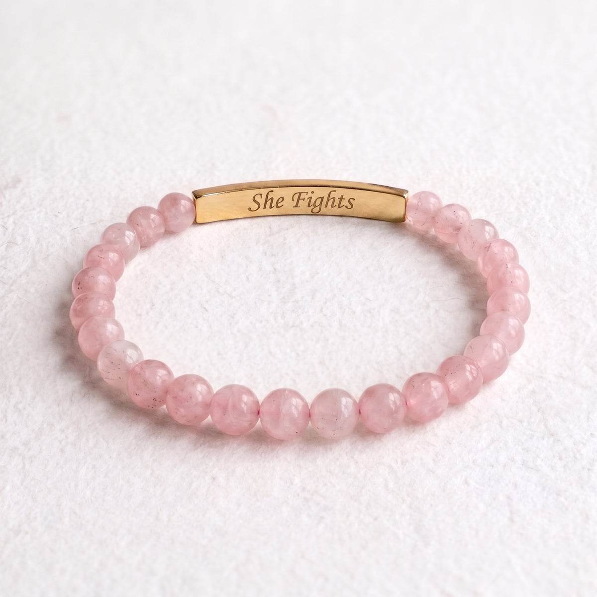 Armband voor de Borstkankermaand - Zij vecht