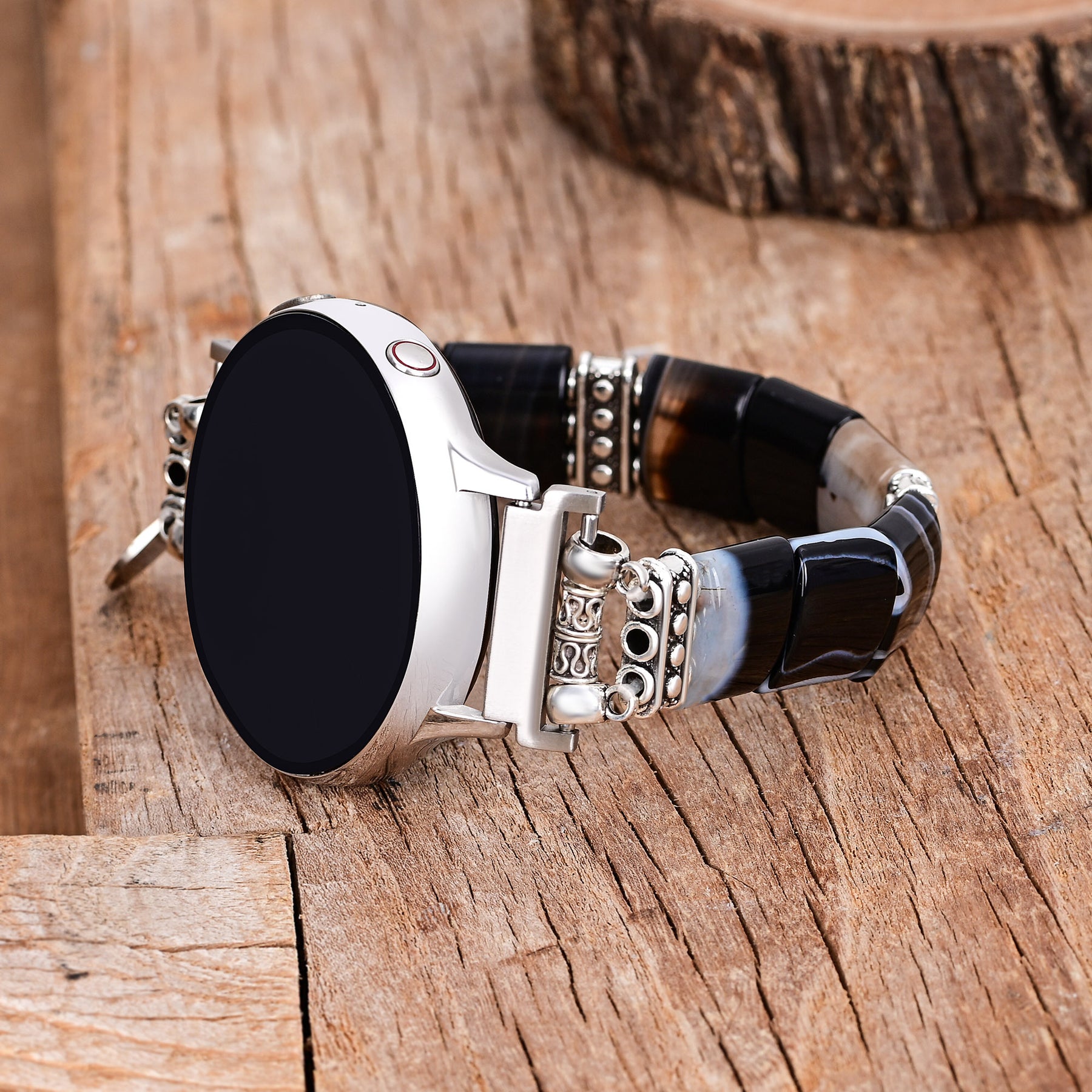 Bohemian Noir Stretch Apple Watch-band