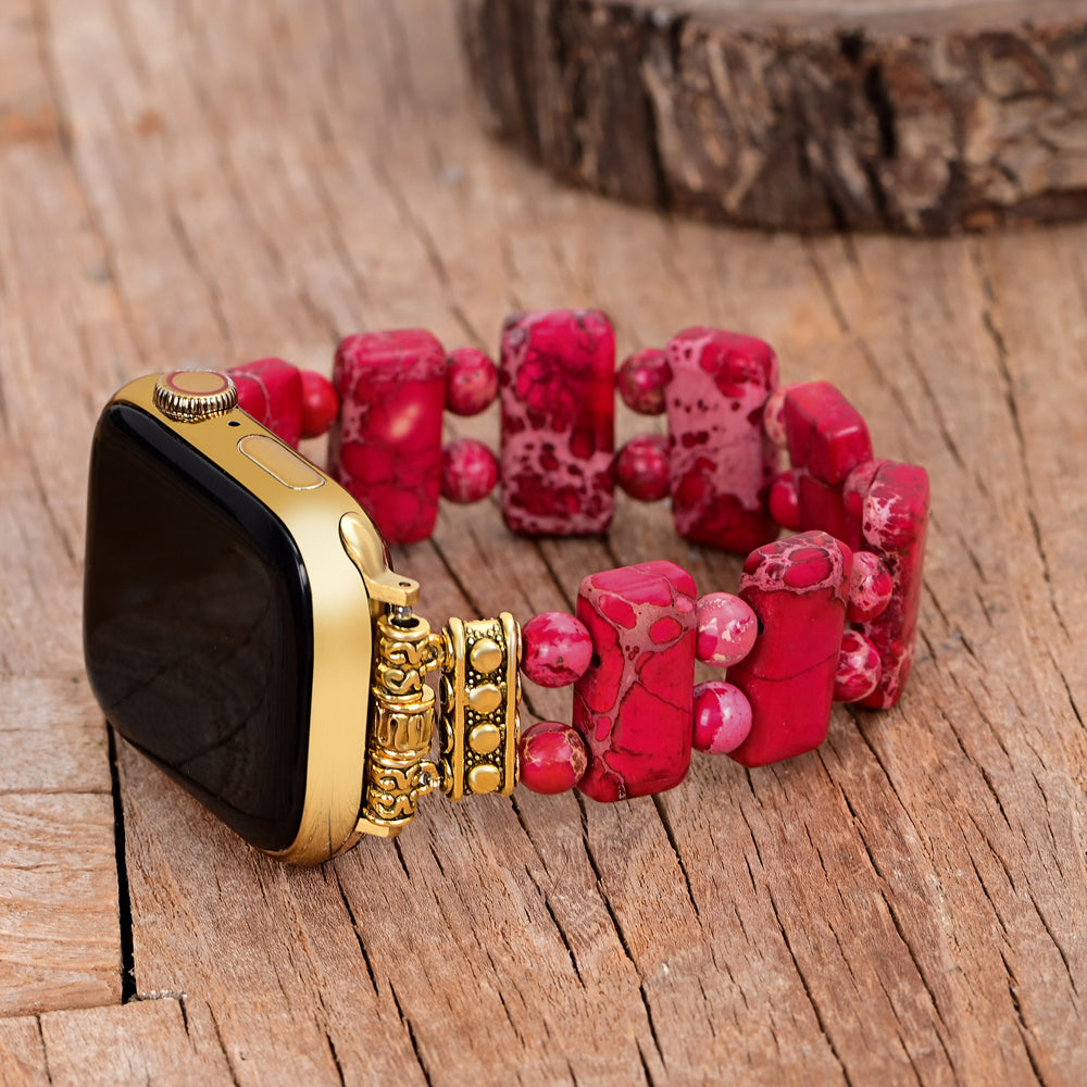 Hemelse Glans Stretch Apple Watch Bandje