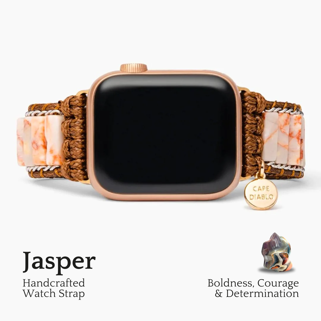 Delicaat Imperial Jasper Apple Watch-bandje