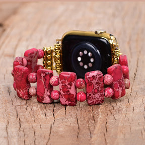 Hemelse Glans Stretch Apple Watch Bandje