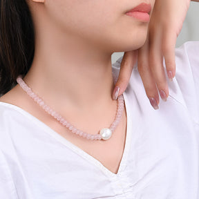 Rozen Gloed Parelketting