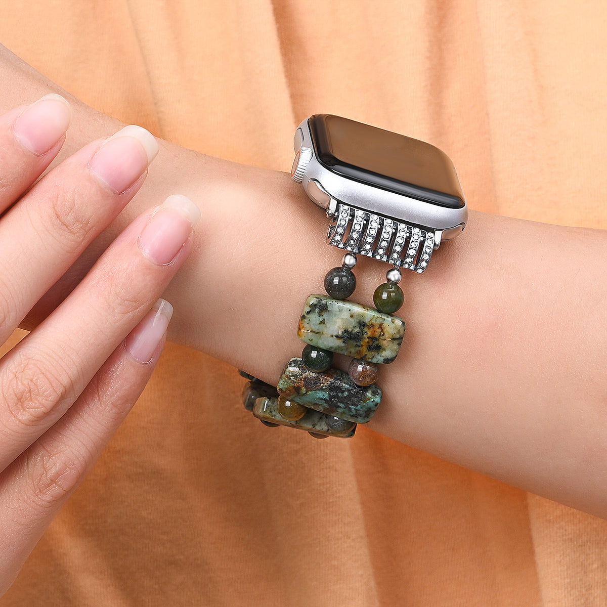 Ancient Forest Stretch Apple Watch Bandje