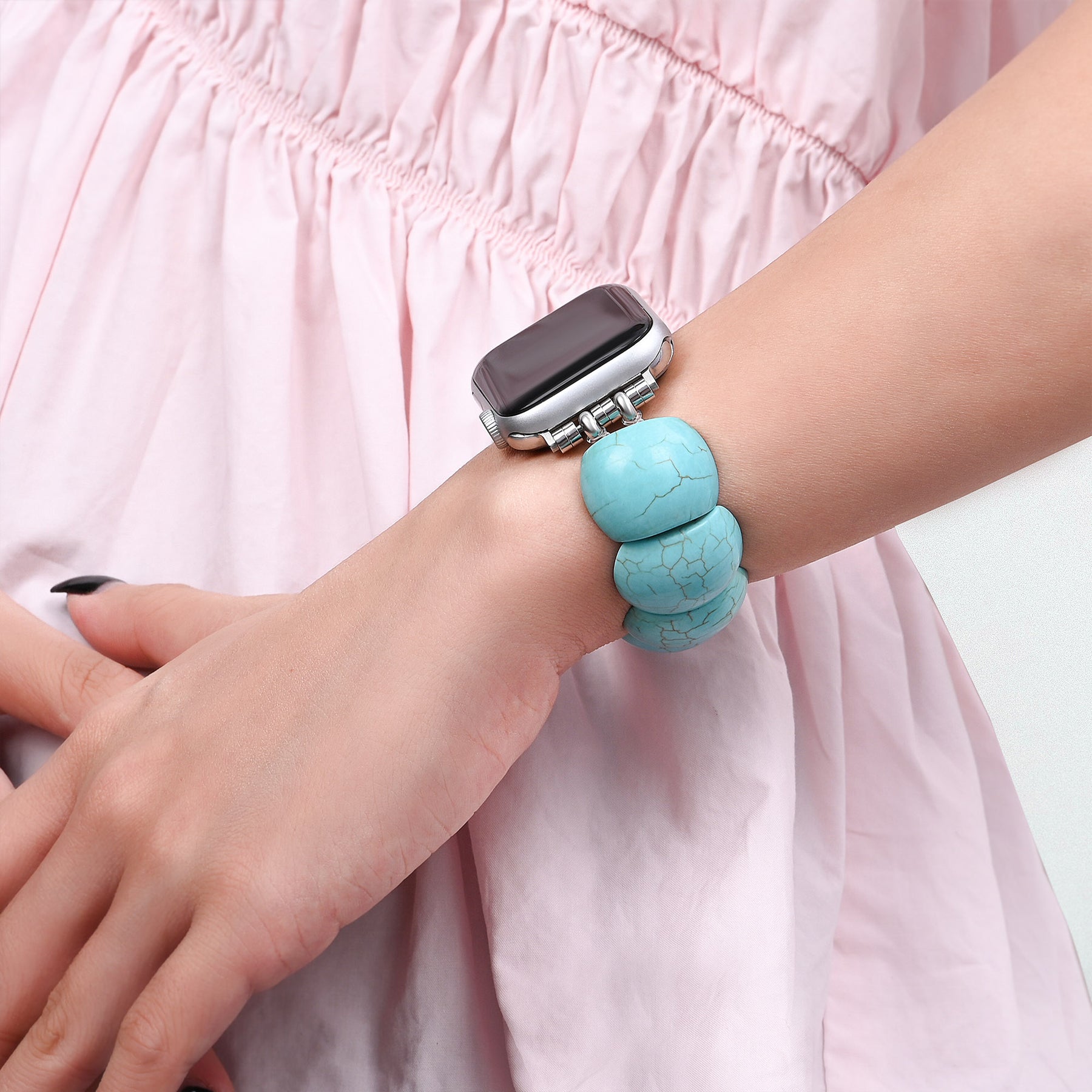Rozenharmonie Stretch Apple Watch Bandje