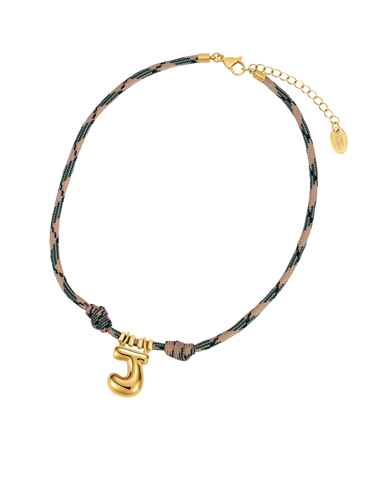 Gouden Bellenletter Touwketting